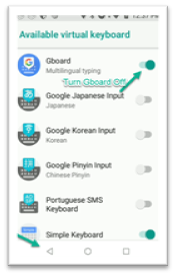 Disabling Gboard