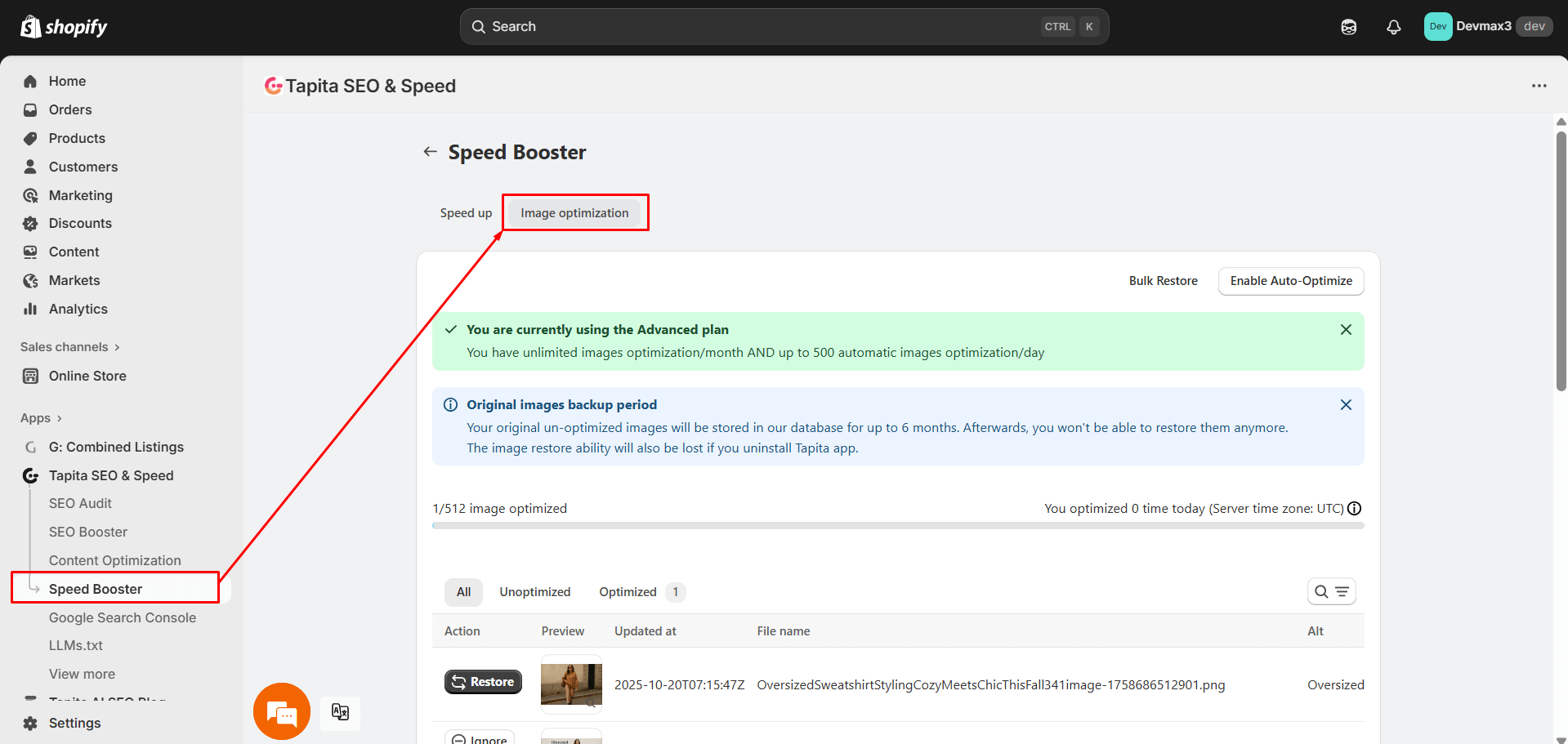 Tapita SEO & Speed - Image optimization
