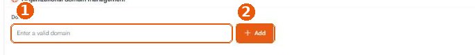 Domain entry field