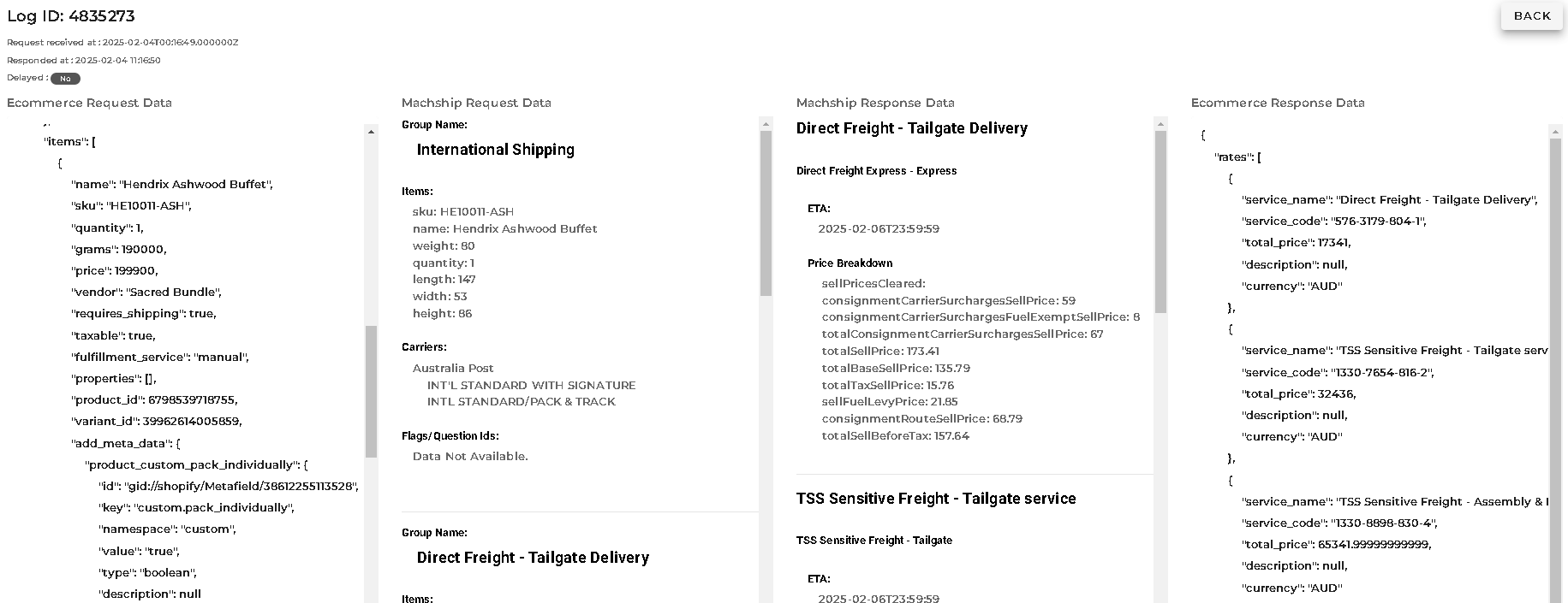 Log Details