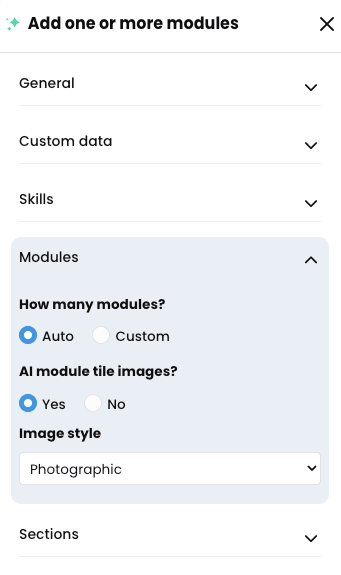 CYPHER Agent menu, Add one or more modules, Modules tab open