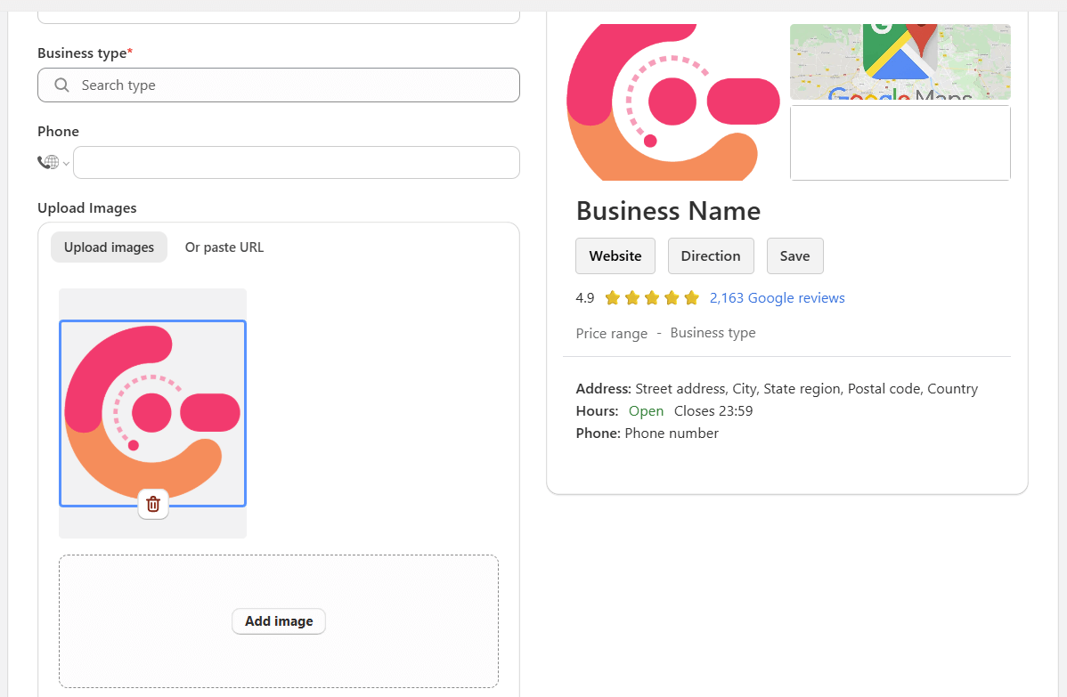 Tapita SEO & Speed -aTapita SEO & Speed - Organization Schema Markup Add Local Business Schema Markup - Upload images