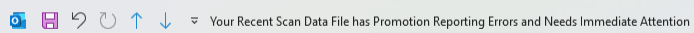 Your Recent Scan Data File has Promotion Reporting Errors and Needs Immediate Attention