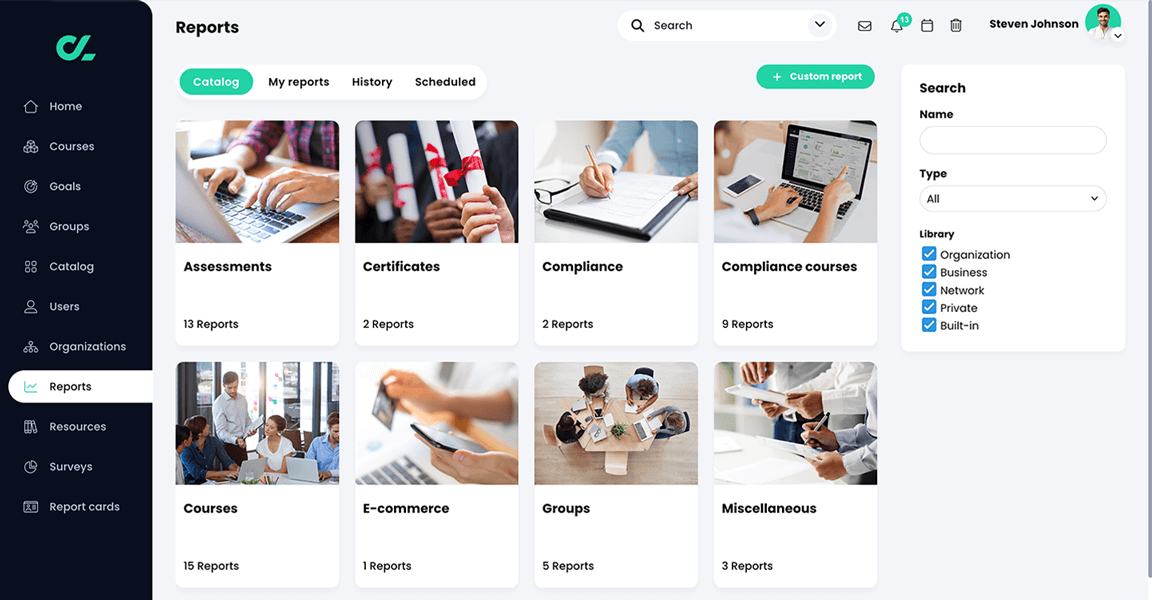 Reports, Catalog