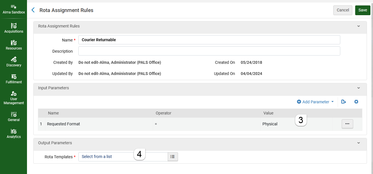 How to change rota used for requests