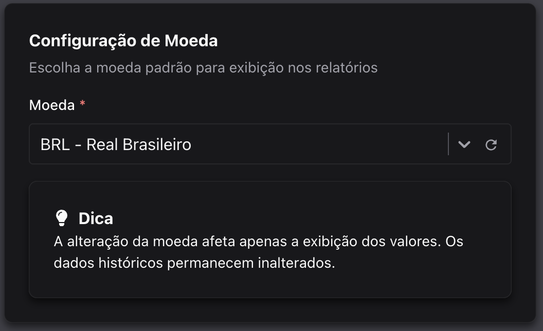 Configurações de Empresa