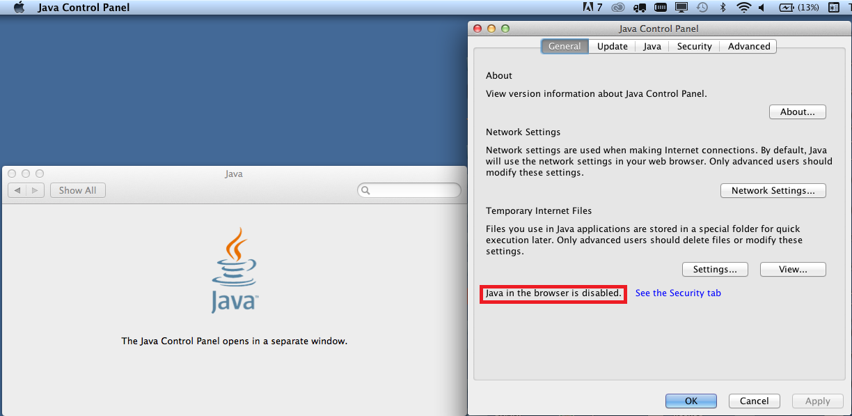 enable java safari mac