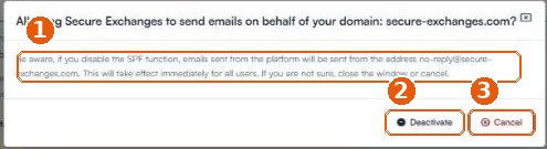 SPF window for a domain that is already enabled