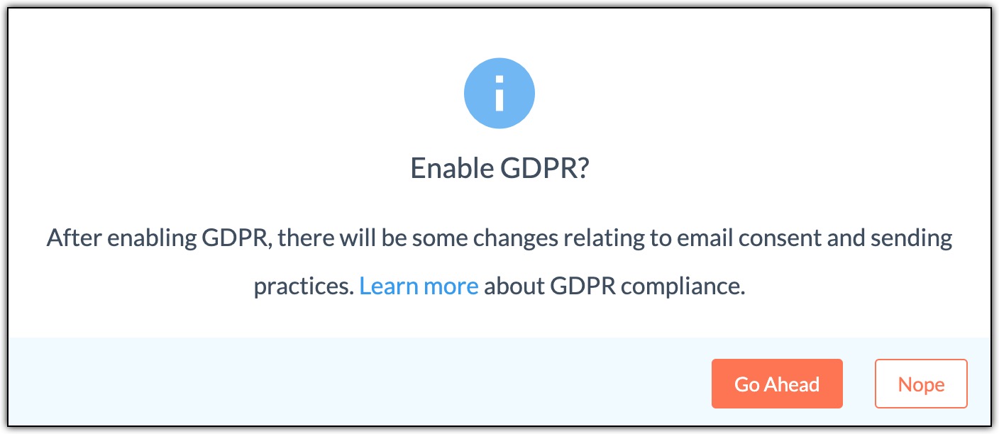Enable GDPR