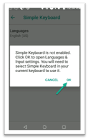 Enable Simple Keyboard prompt