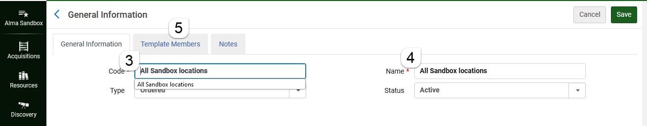 Change name and code of institution scope rota