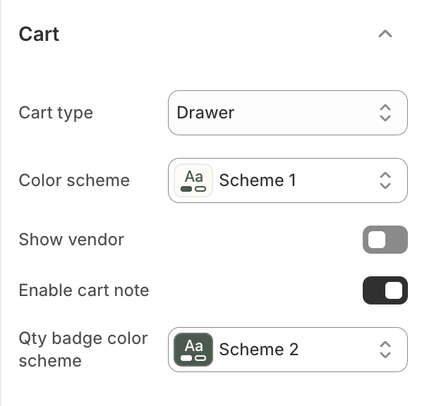 cart-settings