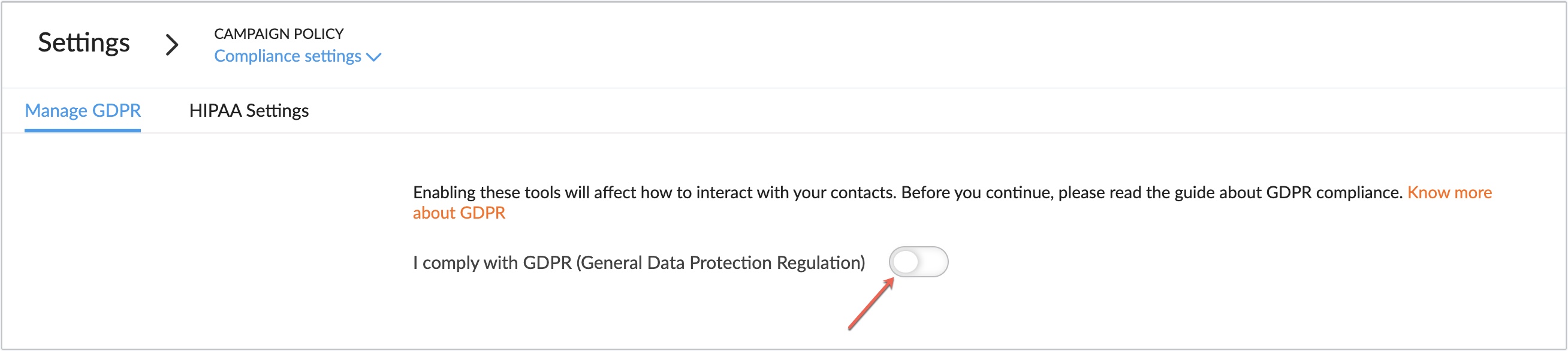 Manage GDPR