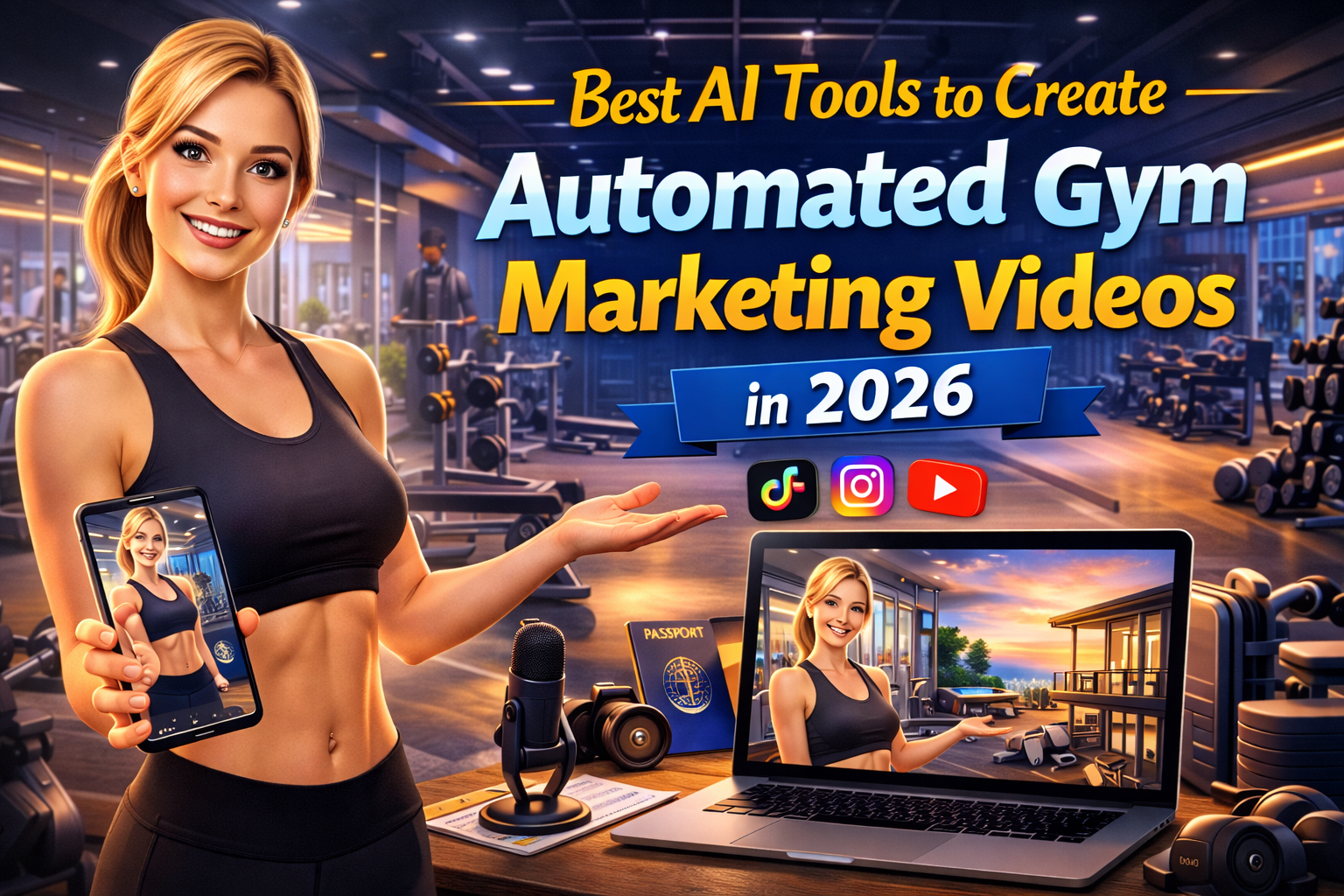 Best AI Tools to Create Automated Gym Marketing Videos