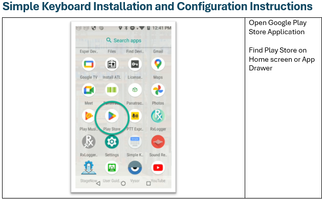 Simple Keyboard listing in Google Play Store