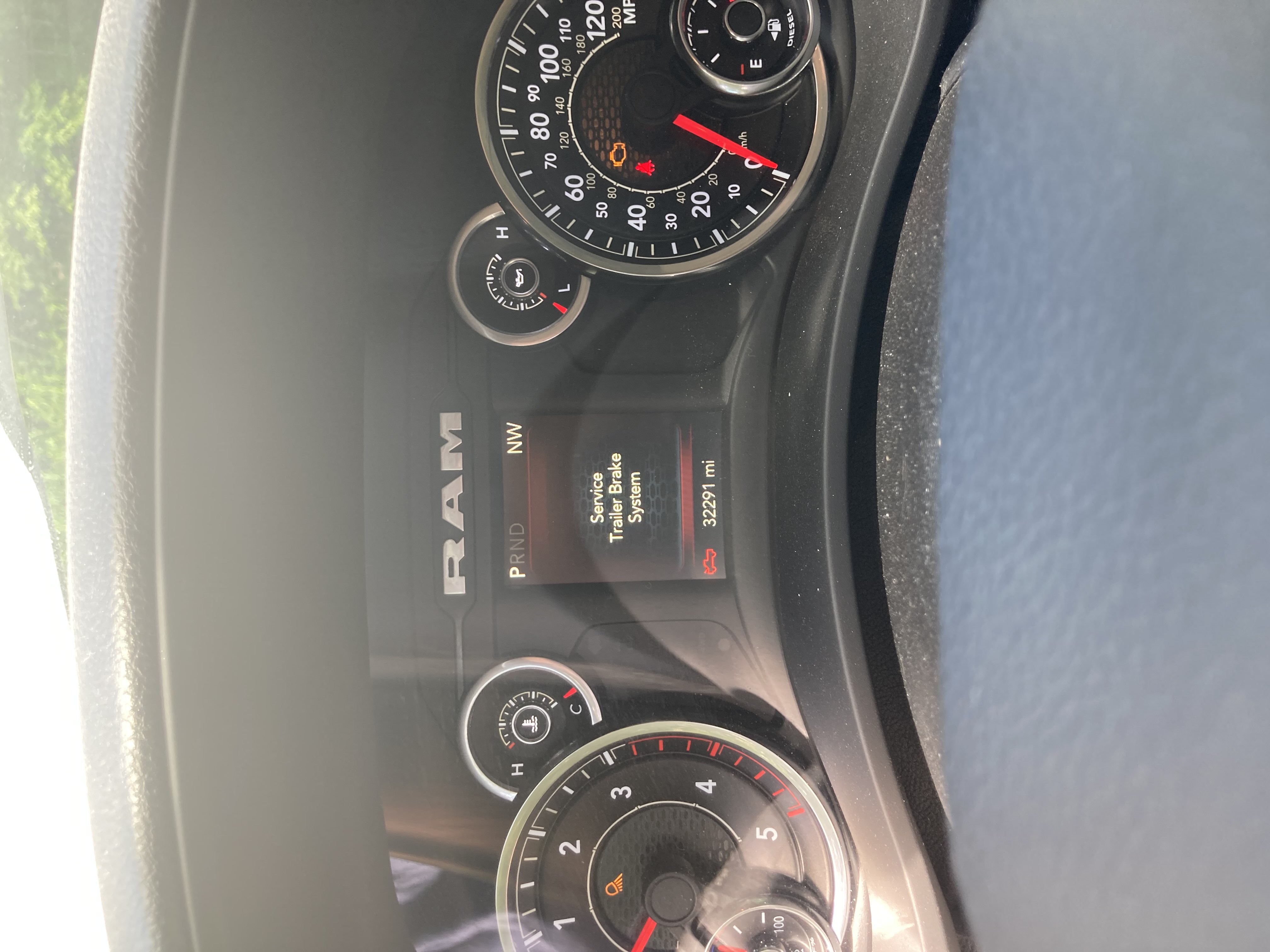 Service Trailer Brake System error after installing Ram TBC