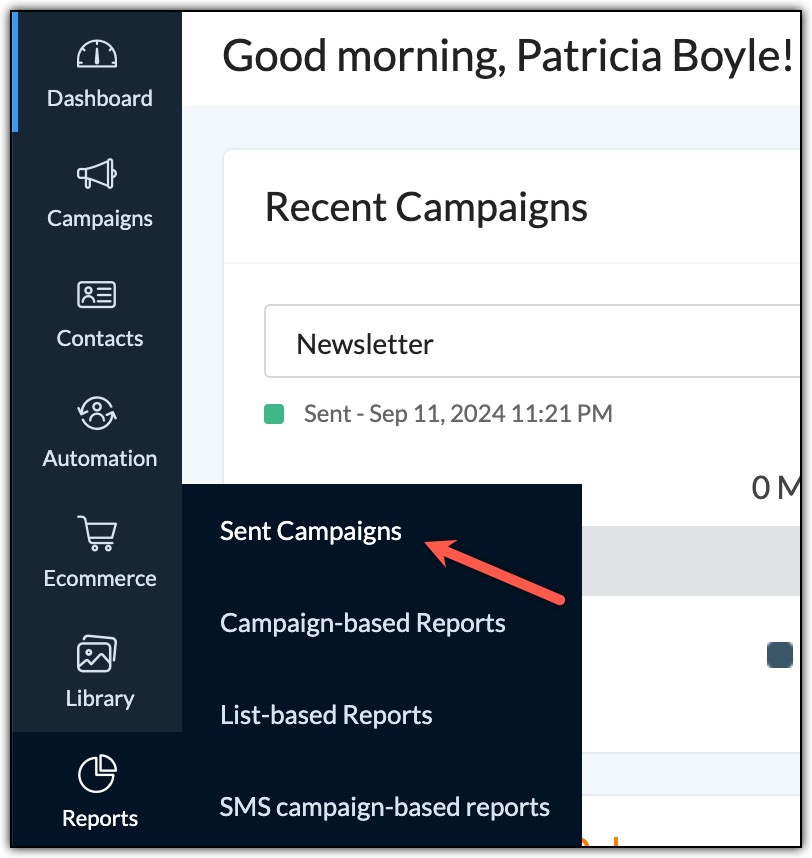 Sent campaigns