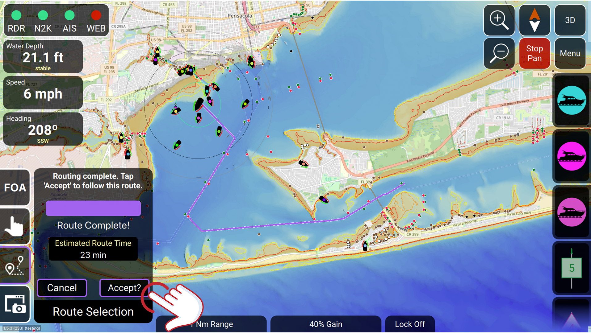 Course Plotting, Routing