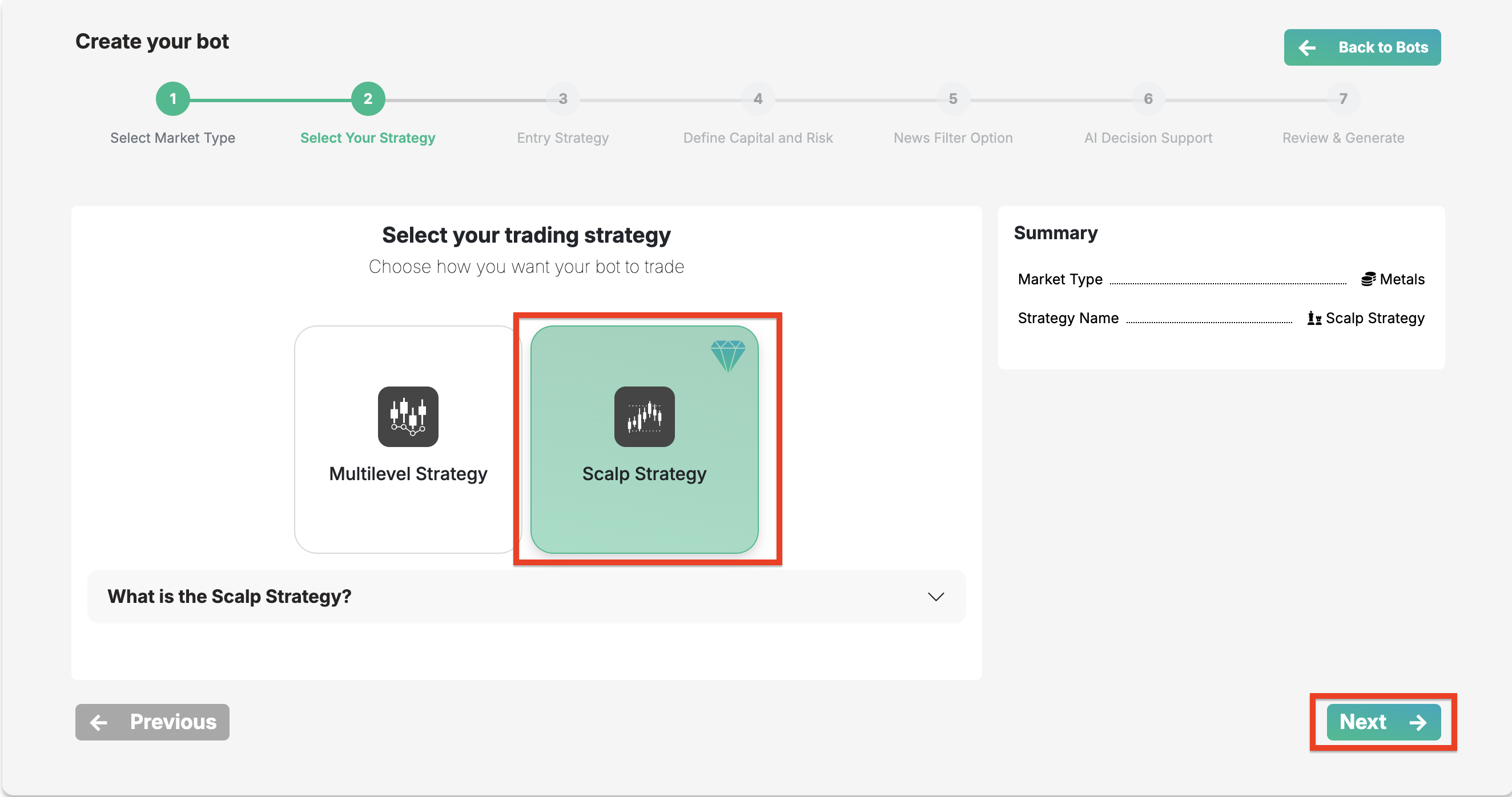 trading strategy