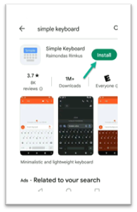 Installing Simple Keyboard