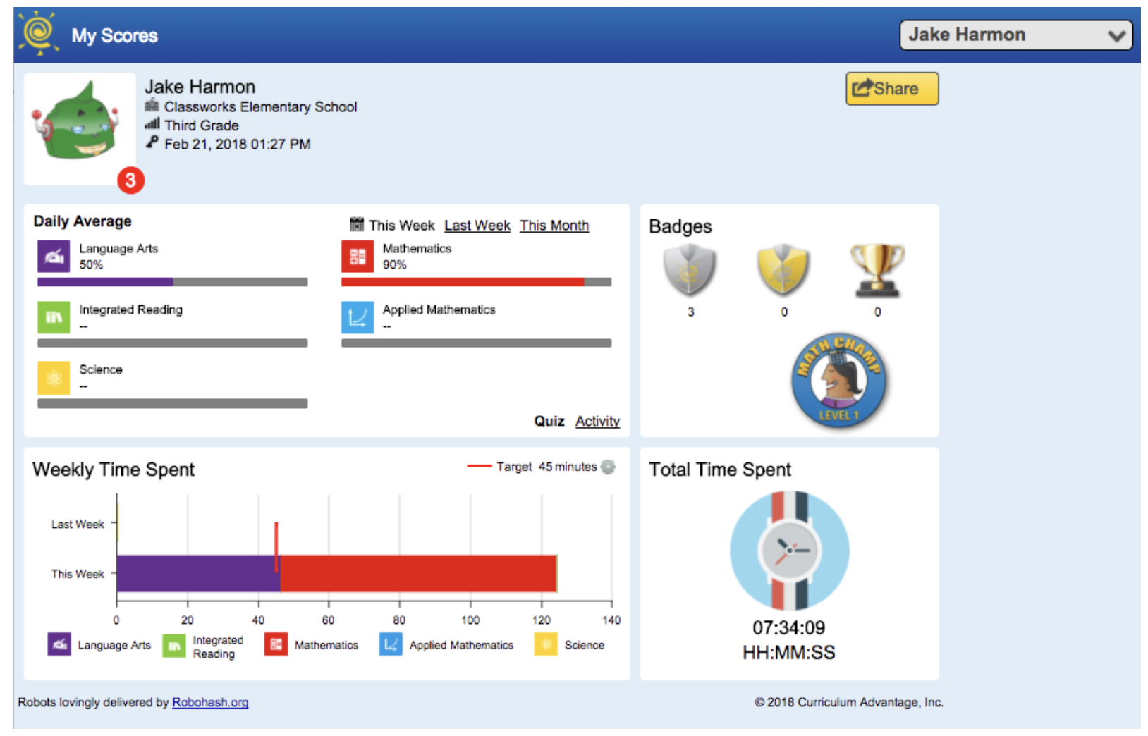 How can parents track a student's progress?