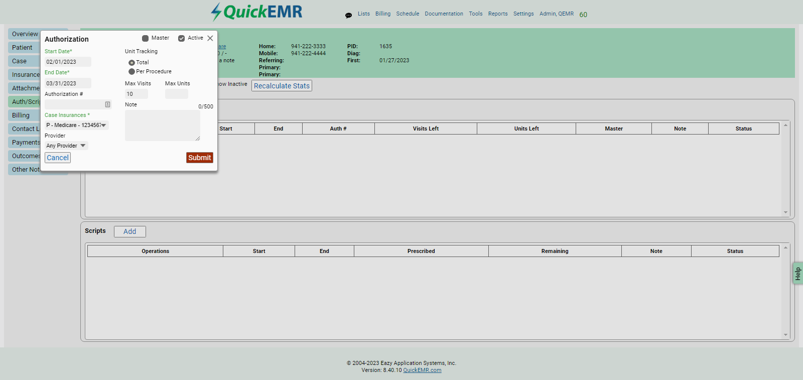 Authorizations