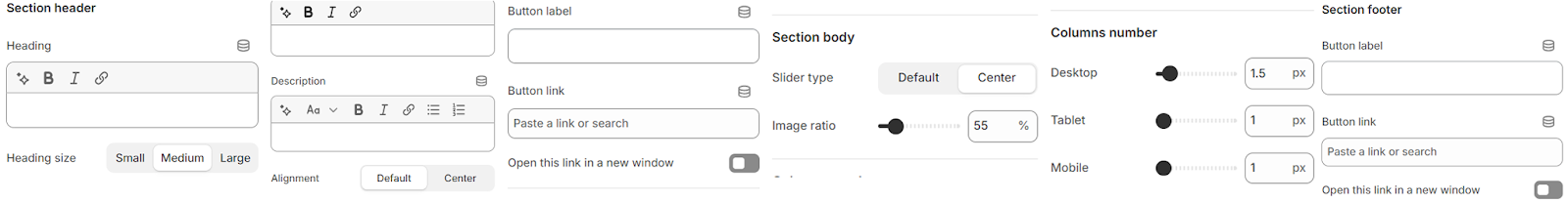 Docket Preset of Azzel Theme - Banner slider config