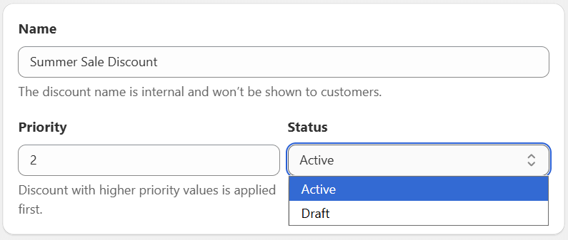 Edit Quantity Breaks offers - General settings