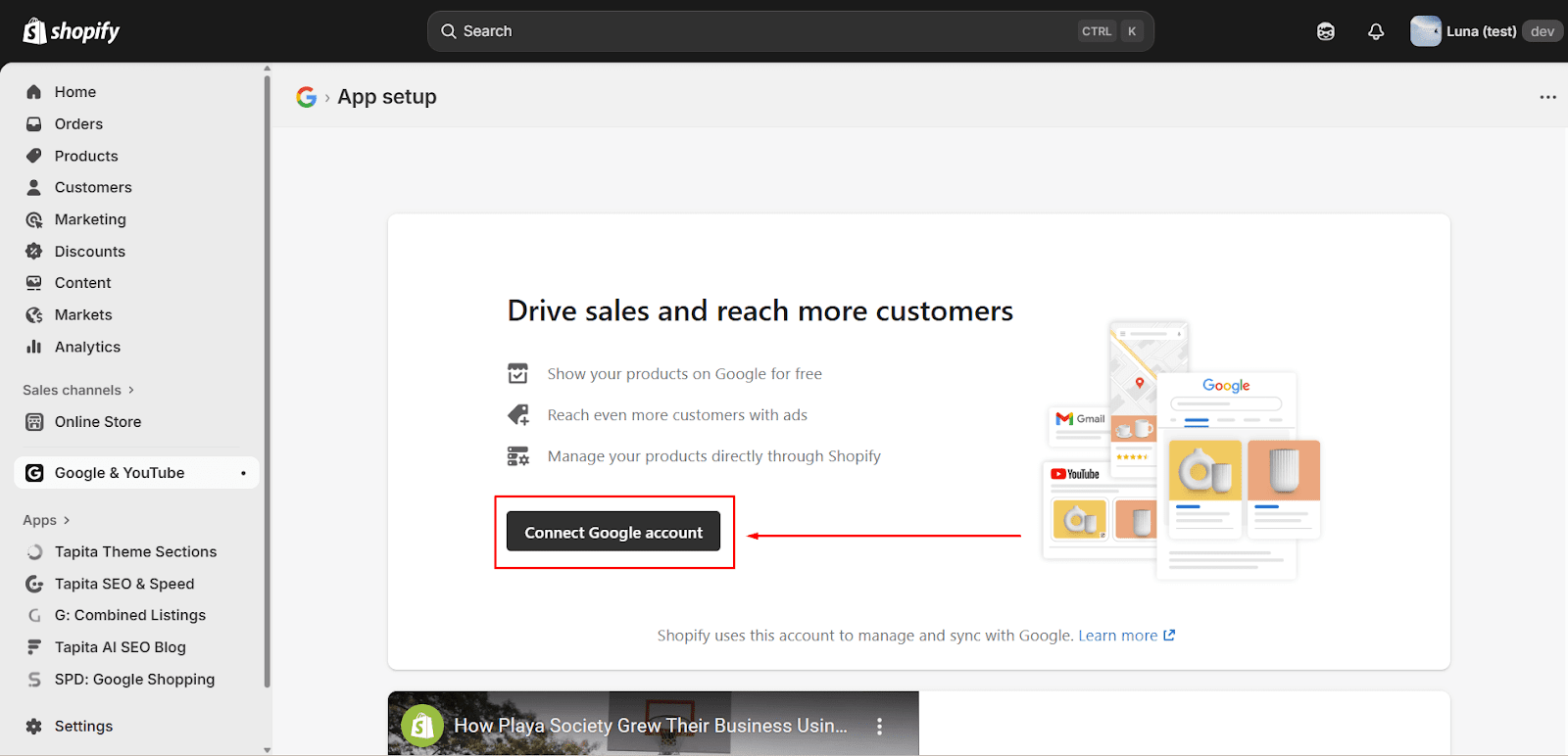 How to create a Google Analytics 4 account to link to your Shopify store