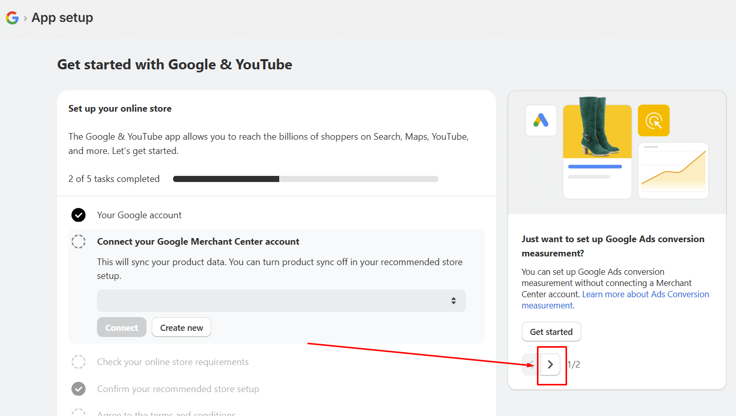 How to create a Google Analytics 4 account to link to your Shopify store