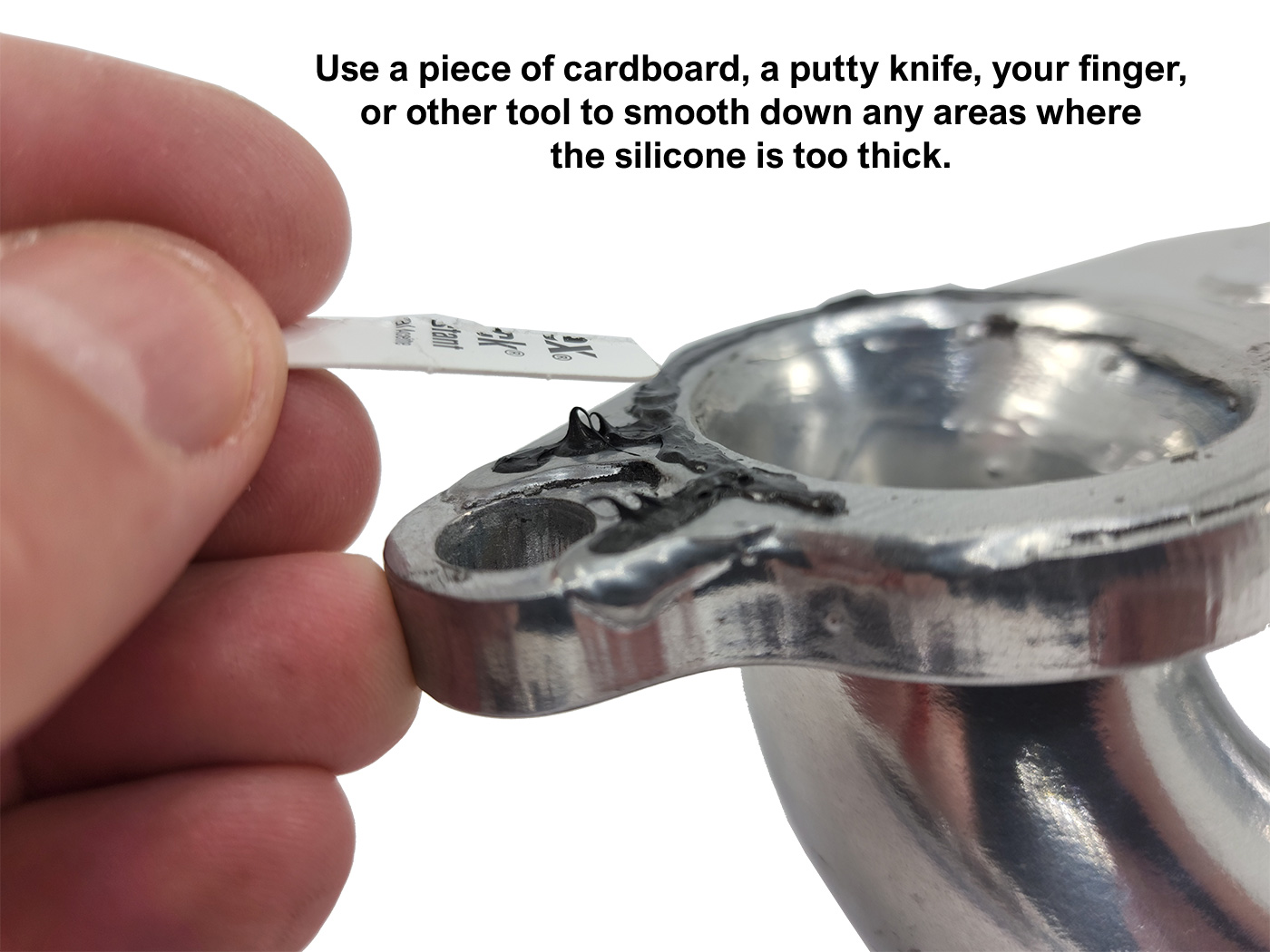 Sanderson Headers installation - silicone example