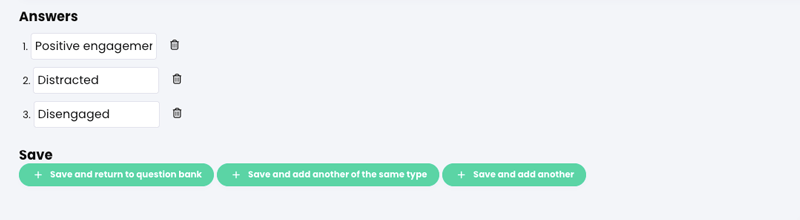Course, Assessments, Quiz, Add Hotspot question page, Answers and Save sections