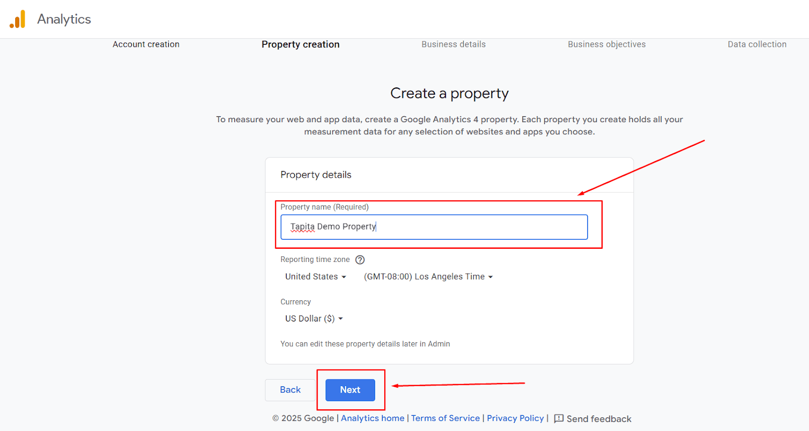 How to create a Google Analytics 4 account to link to your Shopify store