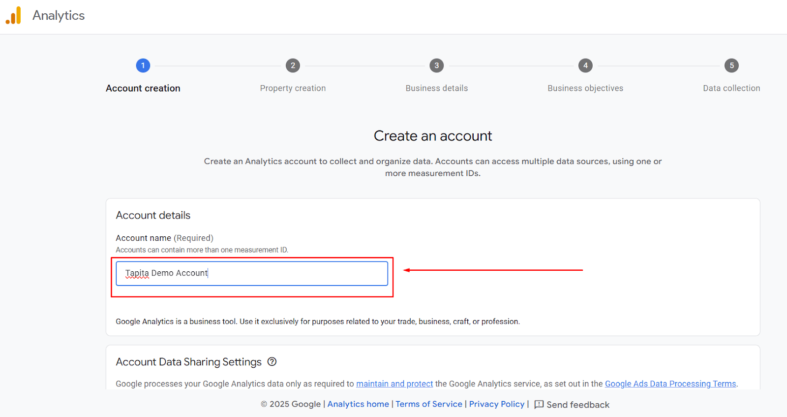 How to create a Google Analytics 4 account to link to your Shopify store