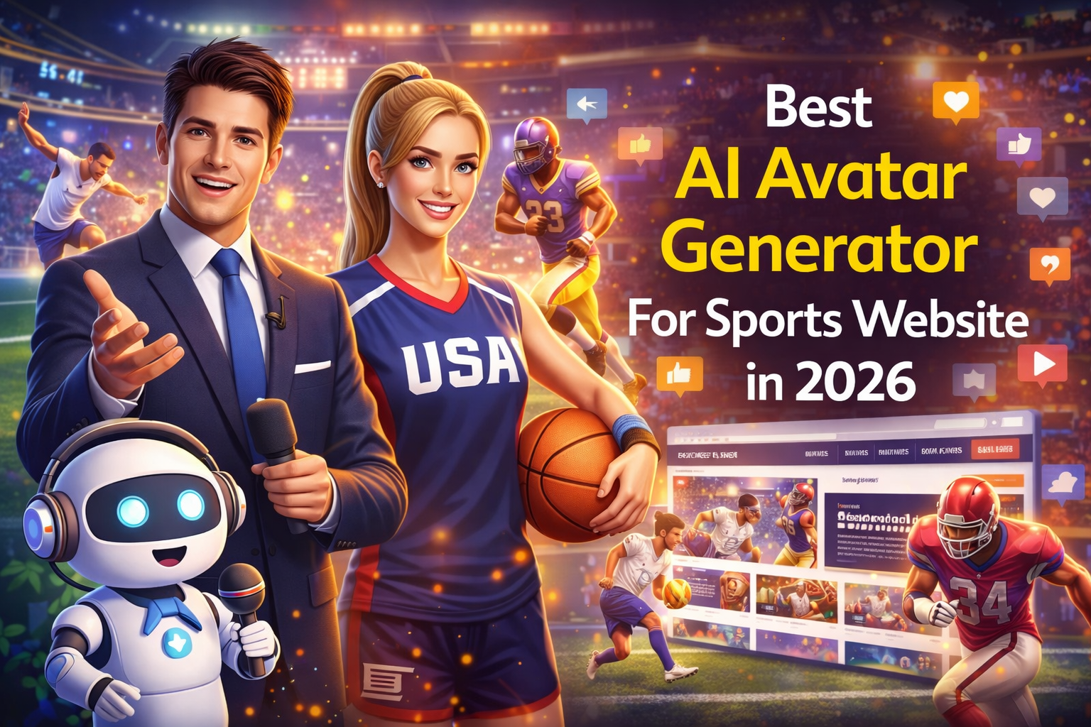 Best AI Avatar Generator For Sports Website