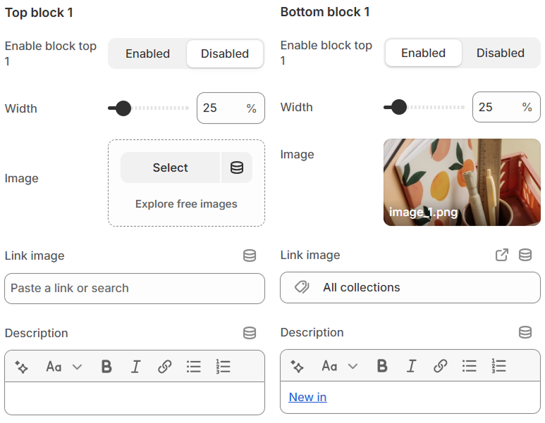 Docket Preset of Azzel Theme - Header config