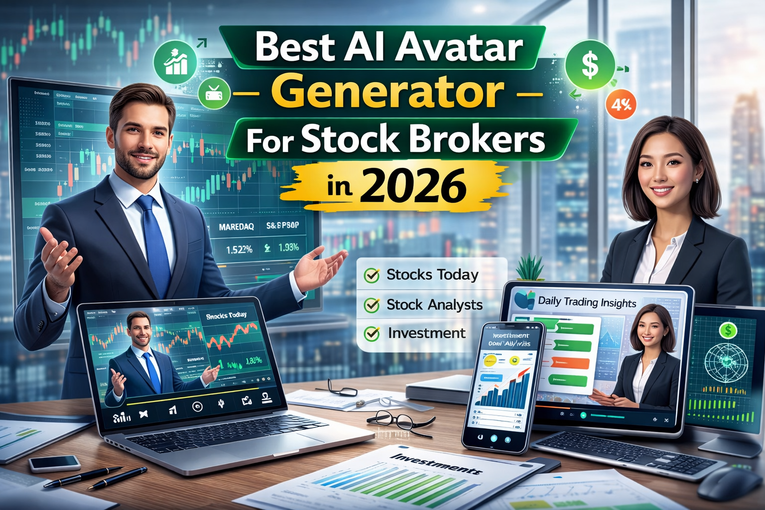 Best AI Avatar Generator For Stock Brokers
