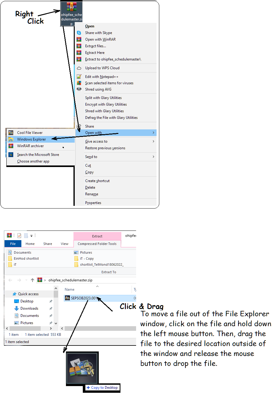 How Do I Unzip A File In MS Windows?