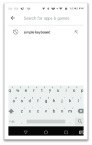 Searching for Simple Keyboard