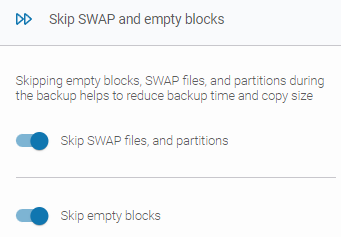 Skip SWAP and empty blocks option