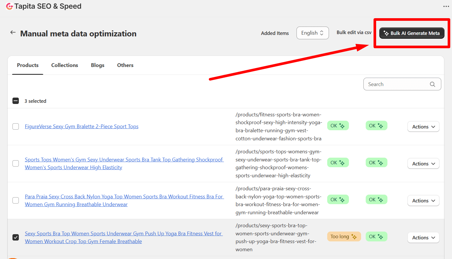 Bulk AI Generate Meta