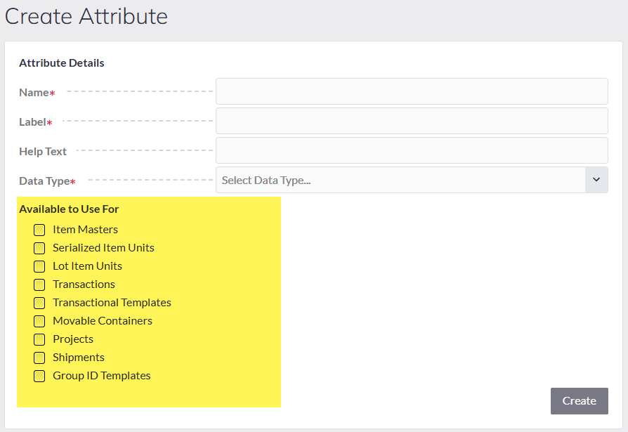 Attribute assignment overview