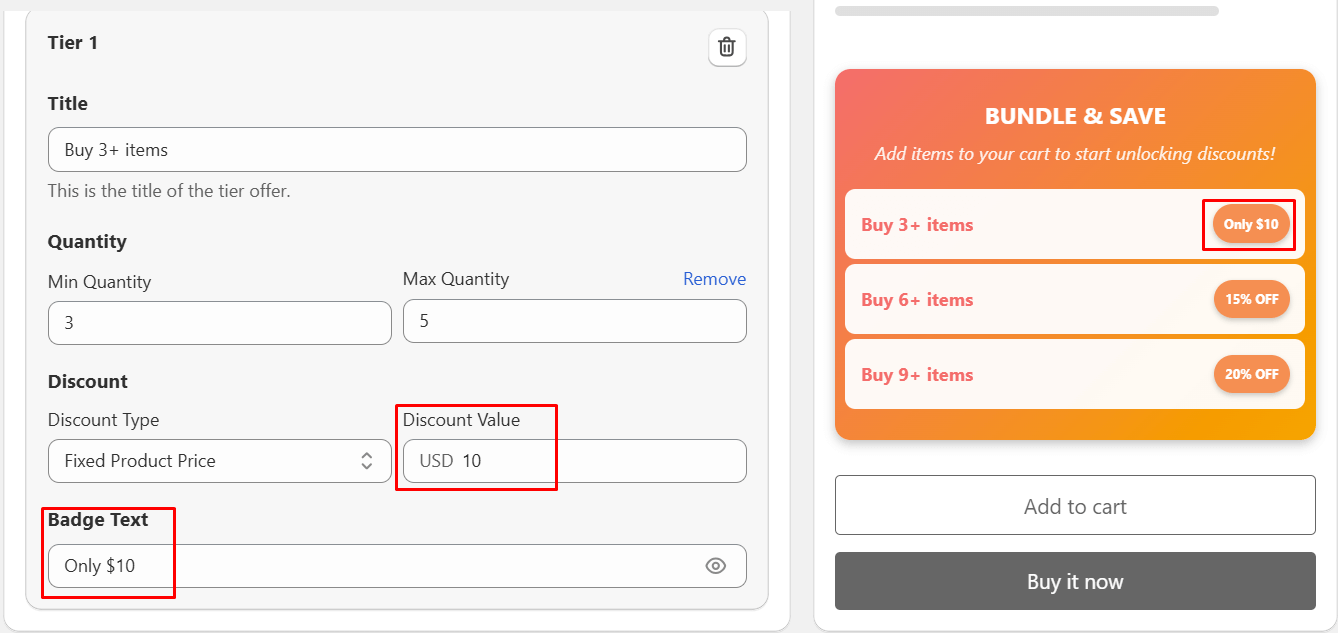 Edit Quantity Discount & Volume Discount