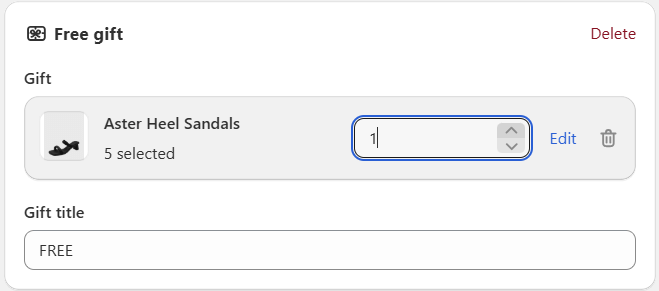 Edit Quantity Breaks offers