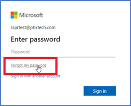 Self Service Password Reset