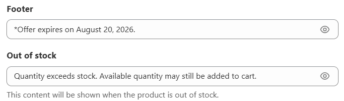 Edit Quantity Breaks offers