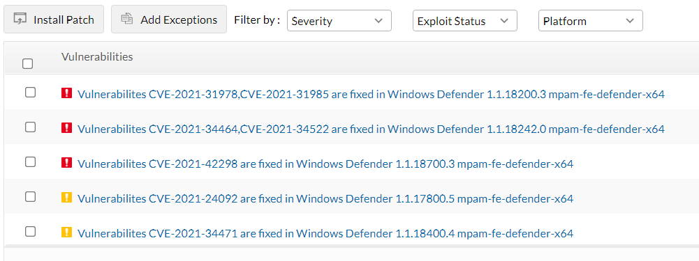 Windows Defender showing as vulnerable, but actually it's not