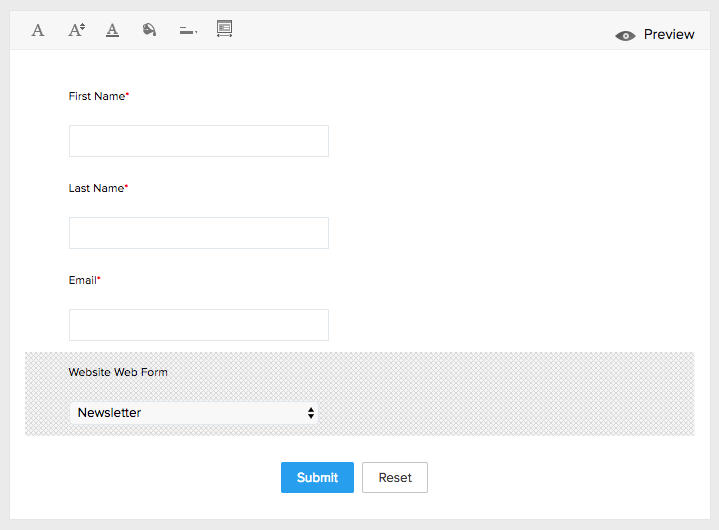 Web Form Hidden Field Showing Unique Values