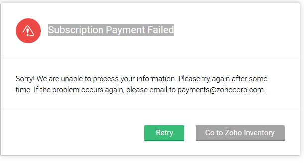 3.4 How to complete the subscription if payment failed? - tool4seller