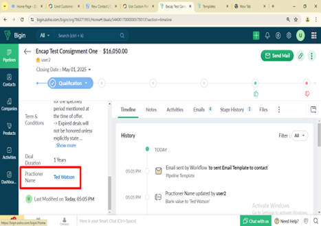 Use Custom Fields in email template with merge fields